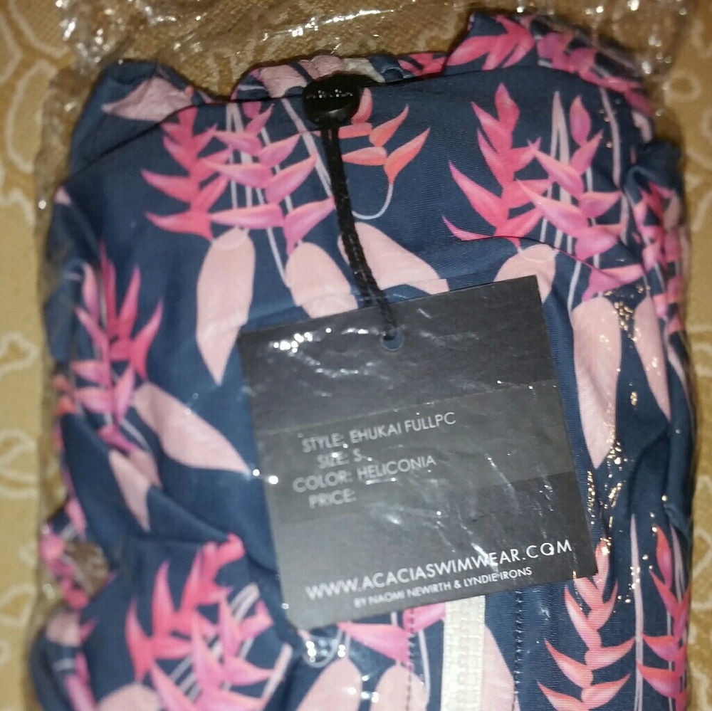 New acacia heliconia ehukai surf suit rashguard S - Picture 4 of 6